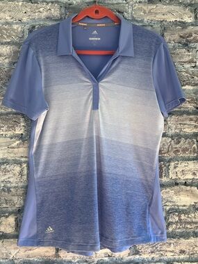 adidas Women’s Periwinkle Blue Golf Shirt new cond. matching jacket just listed